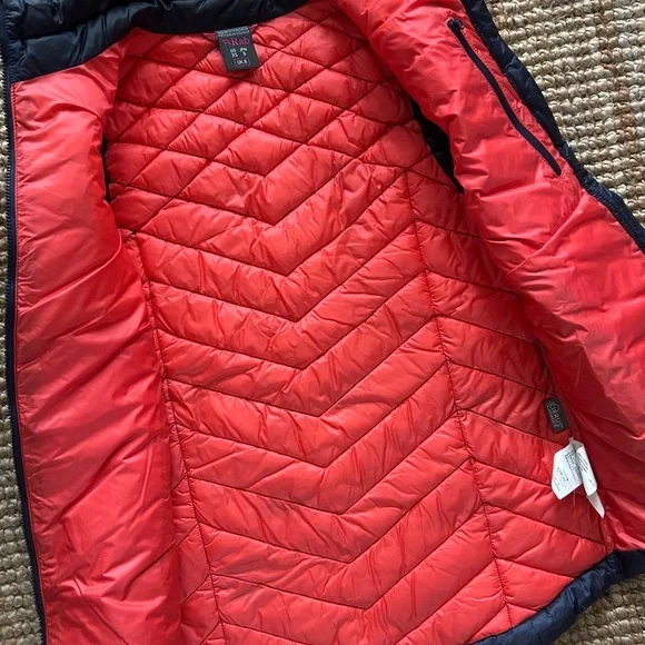 Women's Navy Rab Down Vest - Picture 3 of 4
